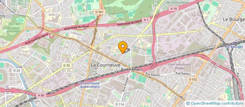 localisation de l'entreprise MONSIEUR JOSE HENRIQUE ARAUJO à LA COURNEUVE