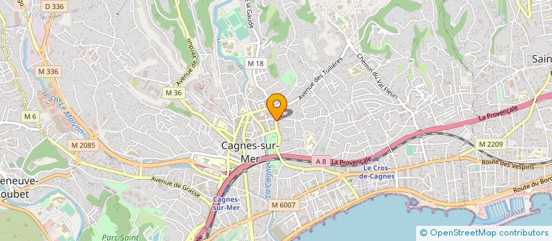 localisation de l'entreprise MONSIEUR JOSE HOENTSCH JUSTINIANO à CAGNES-SUR-MER