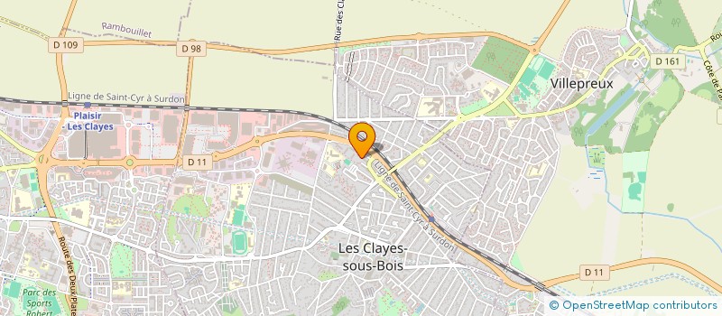 localisation de l'entreprise MONSIEUR JOSE JARDIM à LES CLAYES-SOUS-BOIS