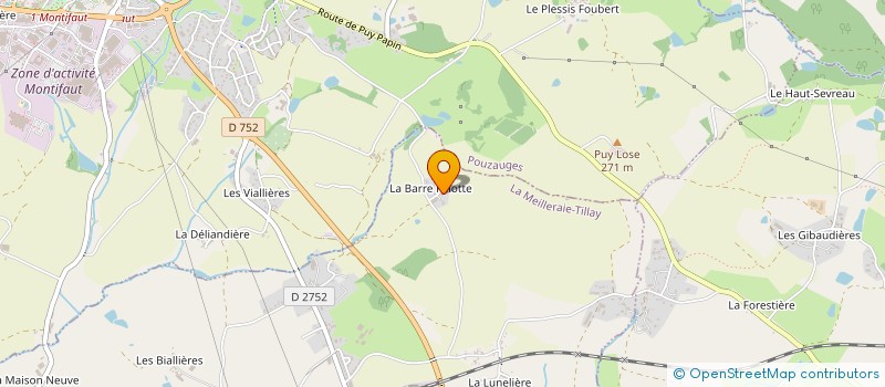 localisation de l'entreprise MONSIEUR JOSE JOYE  LA MEILLERAIE-TILLAY