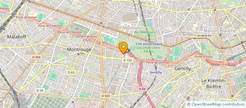 localisation de l'entreprise MONSIEUR JOSE LACERDA  MONTROUGE