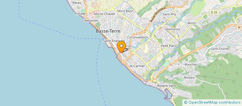localisation de l'entreprise MONSIEUR JOSE LAINE à BASSE-TERRE