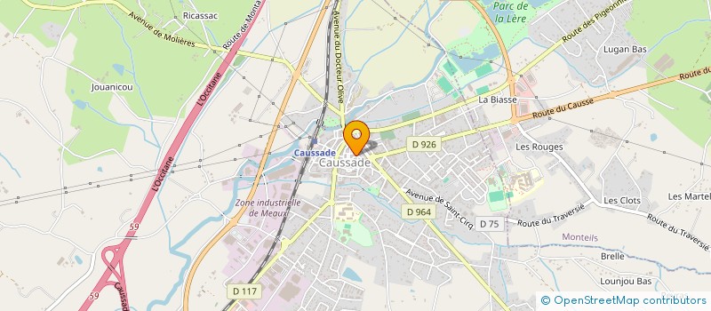 localisation de l'entreprise MONSIEUR JOSE LARA  CAUSSADE