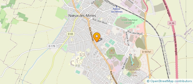 localisation de l'entreprise MONSIEUR JOSE LEFRERE à NŒUX-LES-MINES