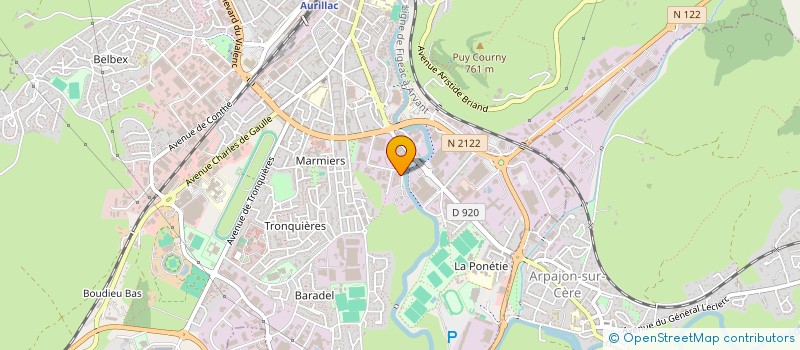 localisation de l'entreprise MONSIEUR JOSE LLINARES à AURILLAC