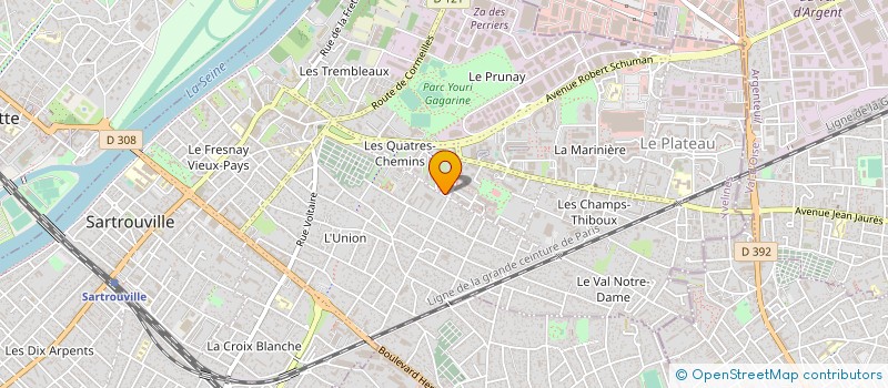 localisation de l'entreprise MONSIEUR JOSE LOPEZ FERNANDEZ à SARTROUVILLE