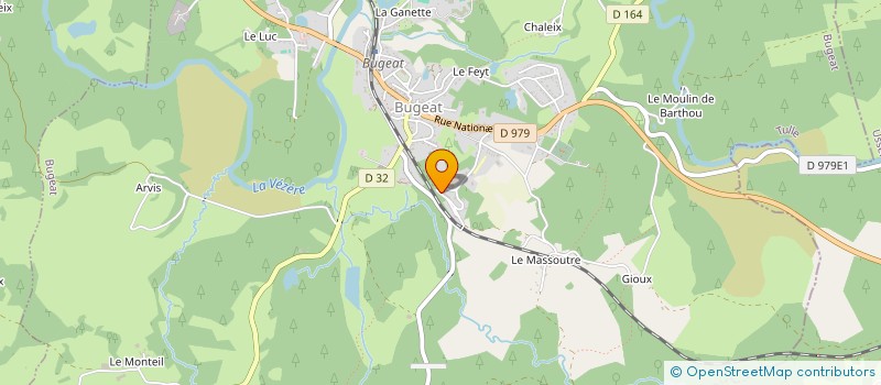 localisation de l'entreprise MONSIEUR JOSE LOURENCO DE JESUS  BUGEAT