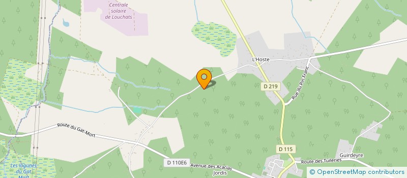 localisation de l'entreprise MONSIEUR JOSE LUIS CANETE  LOUCHATS