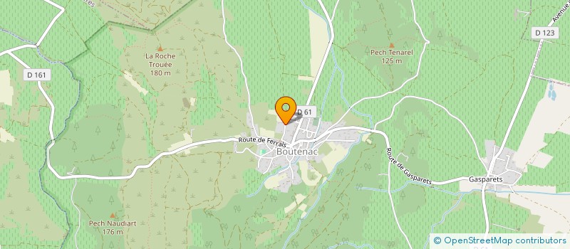 localisation de l'entreprise MONSIEUR JOSE LUIS PEREIRA  BOUTENAC