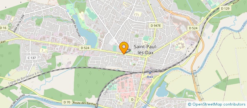 localisation de l'entreprise MONSIEUR JOSE LUIS PEREIRA à SAINT-PAUL-LES-DAX