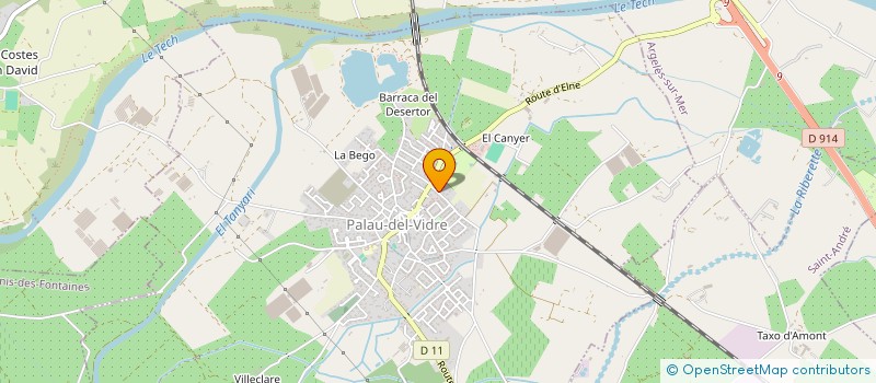 localisation de l'entreprise MONSIEUR JOSE LUIS PIRES ALVES  PALAU-DEL-VIDRE