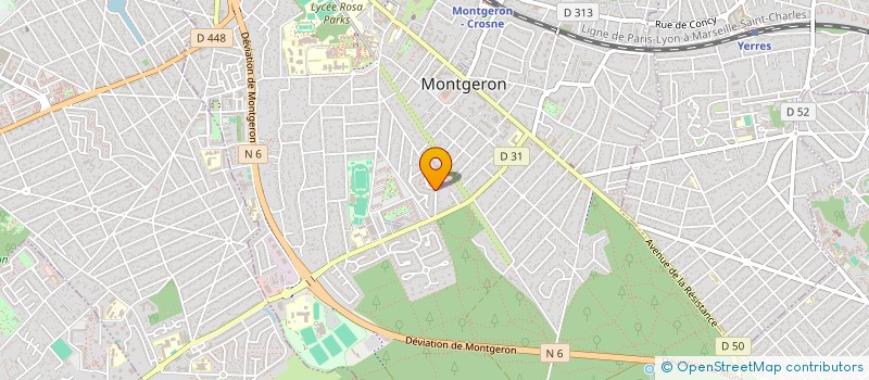 localisation de l'entreprise MONSIEUR JOSE MARQUES  MONTGERON