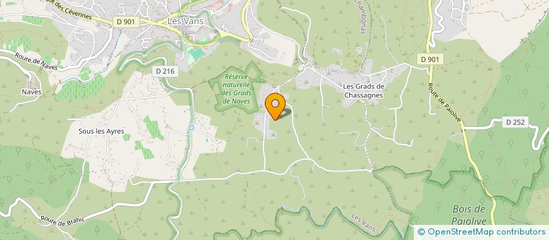 localisation de l'entreprise MONSIEUR JOSE MARTINEZ  LES VANS