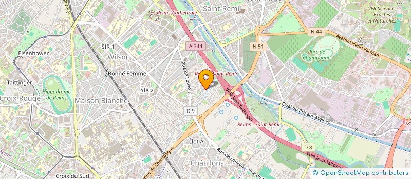 localisation de l'entreprise MONSIEUR JOSE MARTINEZ-TERUEL  REIMS