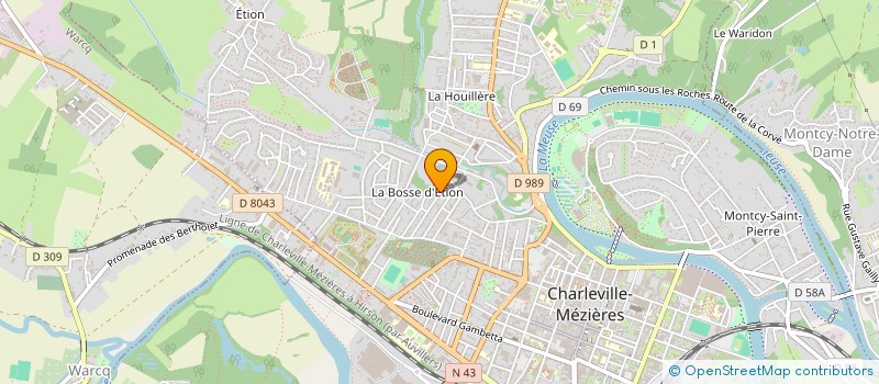 localisation de l'entreprise MONSIEUR JOSE MARTINS  CHARLEVILLE-MEZIERES