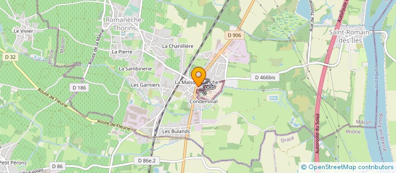 localisation de l'entreprise MONSIEUR JOSE MEIRA LARANJEIRA  ROMANECHE-THORINS