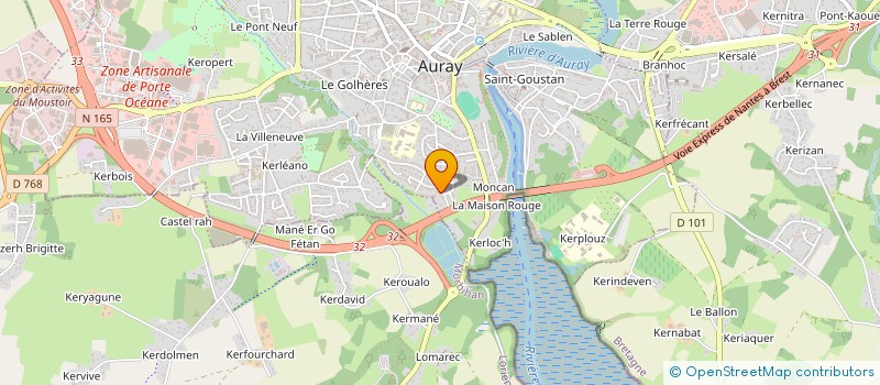 localisation de l'entreprise MONSIEUR JOSE MORAIS DE FREITAS à AURAY