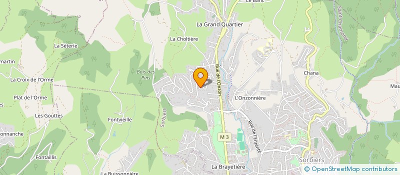 localisation de l'entreprise MONSIEUR JOSE MOREIRA à SORBIERS