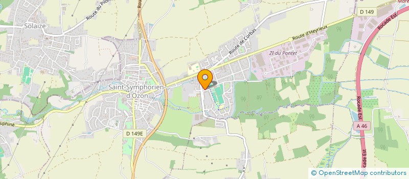 localisation de l'entreprise MONSIEUR JOSE MOREIRA  SAINT-SYMPHORIEN-D'OZON