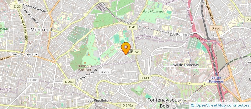 localisation de l'entreprise MONSIEUR JOSE MOREIRA à MONTREUIL
