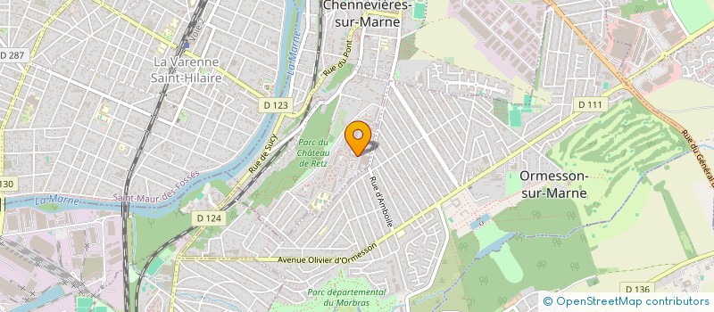 localisation de l'entreprise MONSIEUR JOSE MORENO  CHENNEVIERES-SUR-MARNE