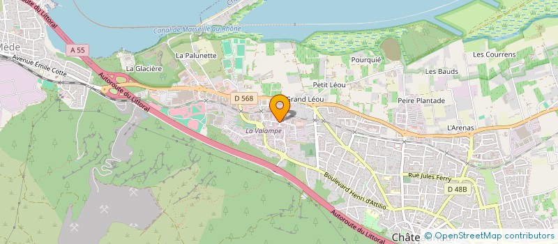 localisation de l'entreprise MONSIEUR JOSE MORENO CORTES  CHATEAUNEUF-LES-MARTIGUES