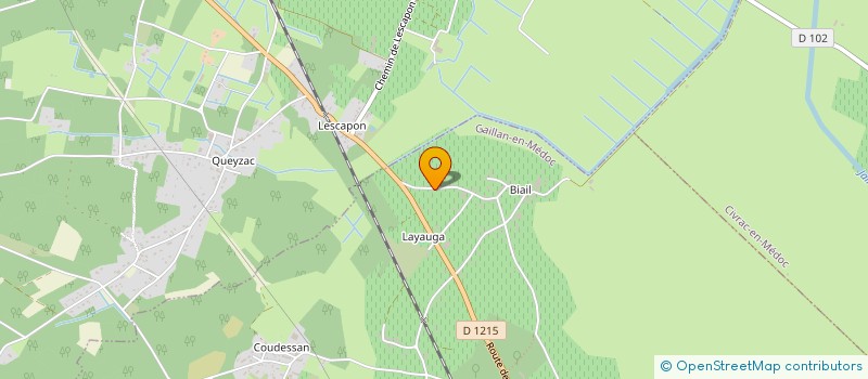 localisation de l'entreprise MONSIEUR JOSE MUENANGO MORALES  GAILLAN-EN-MEDOC