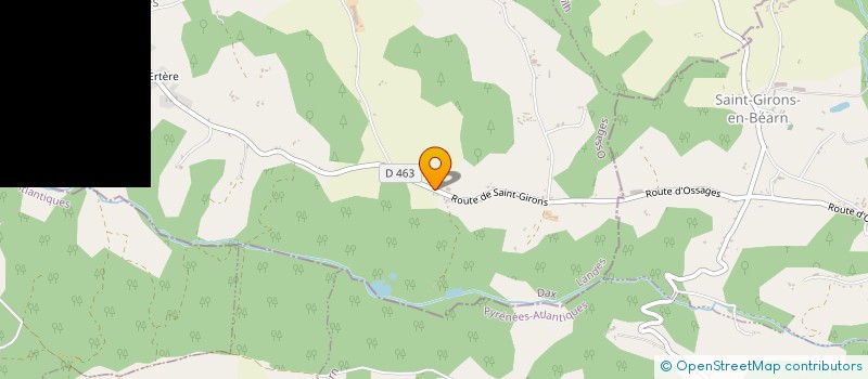 localisation de l'entreprise MONSIEUR JOSE MUNOZ  OSSAGES