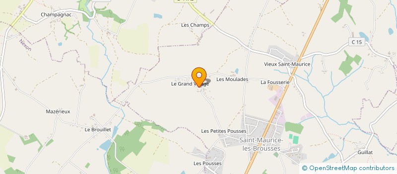 localisation de l'entreprise MONSIEUR JOSE NEVES à SAINT-MAURICE-LES-BROUSSES