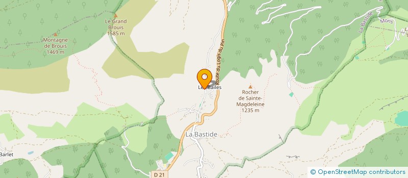 localisation de l'entreprise MONSIEUR JOSE NOBRE DE JESUS à LA BASTIDE