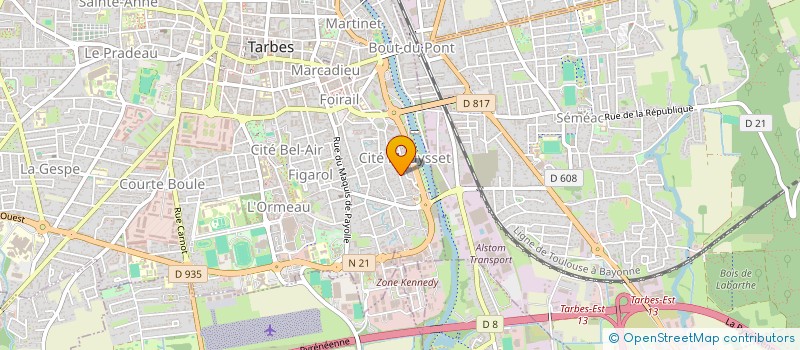 localisation de l'entreprise MONSIEUR JOSE NOVAIS DE ALMEIDA  TARBES