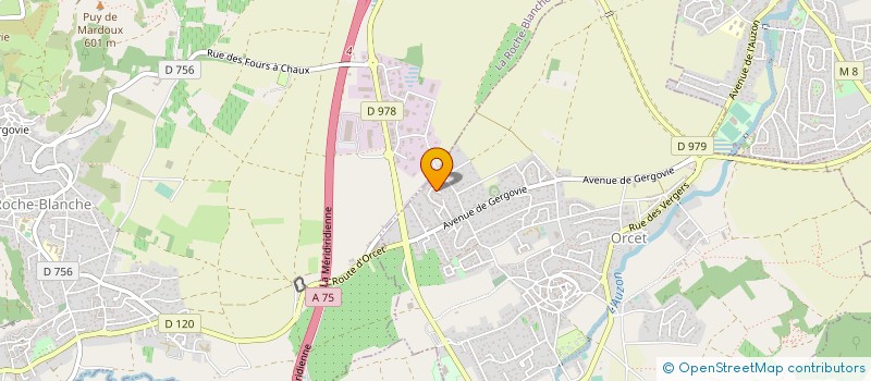 localisation de l'entreprise MONSIEUR JOSE NUNES PITO  ORCET