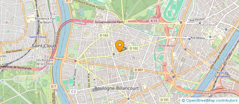 localisation de l'entreprise MONSIEUR JOSE OLIVETRA à BOULOGNE-BILLANCOURT
