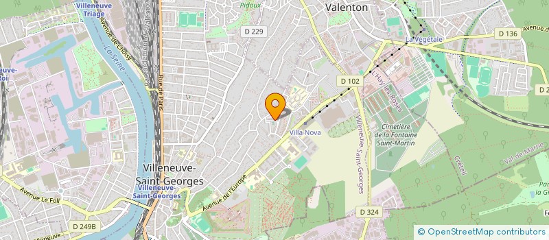 localisation de l'entreprise MONSIEUR JOSE PEDRINA FERREIRA  VILLENEUVE-SAINT-GEORGES