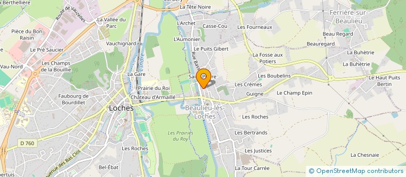 localisation de l'entreprise MONSIEUR JOSE PEDROSA  BEAULIEU-LES-LOCHES