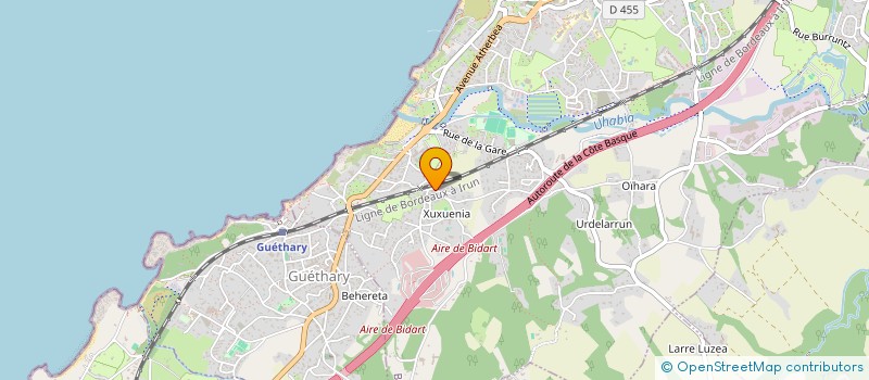 localisation de l'entreprise MONSIEUR JOSE PENA  BIDART