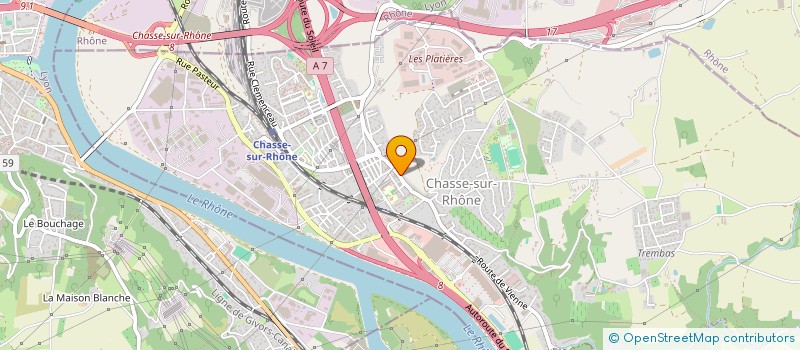 localisation de l'entreprise MONSIEUR JOSE PENAS DOS SANTOS  CHASSE-SUR-RHONE