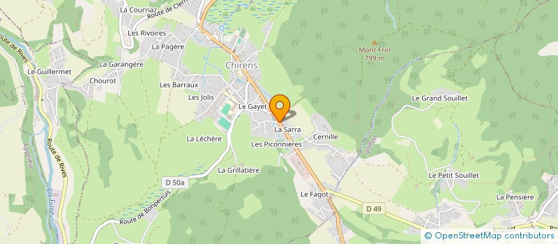 localisation de l'entreprise MONSIEUR JOSE PEREIRA à CHIRENS
