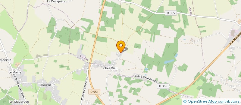 localisation de l'entreprise MONSIEUR JOSE PEREIRA CERTAL à LUSSAC