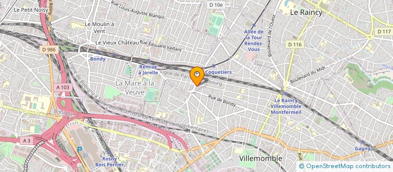 localisation de l'entreprise MONSIEUR JOSE PEREIRA DE ALMEIDA  BONDY