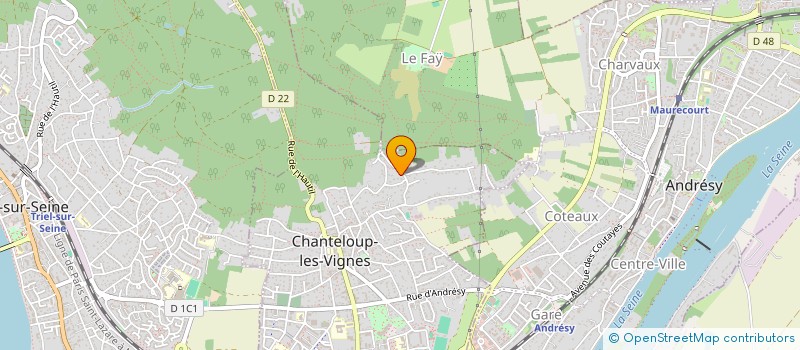 localisation de l'entreprise MONSIEUR JOSE PEREZ  CHANTELOUP-LES-VIGNES