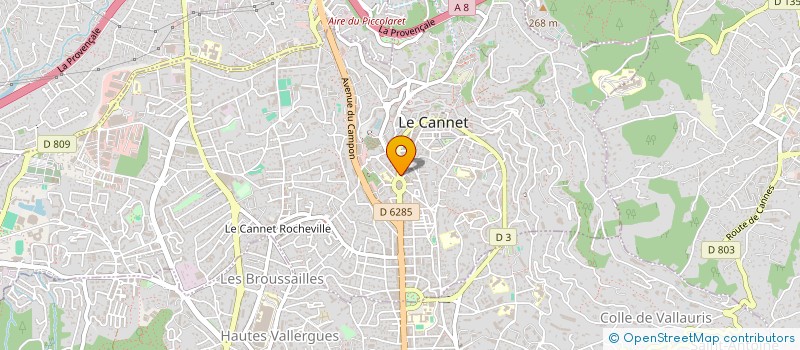 localisation de l'entreprise MONSIEUR JOSE PESCATORE à LE CANNET