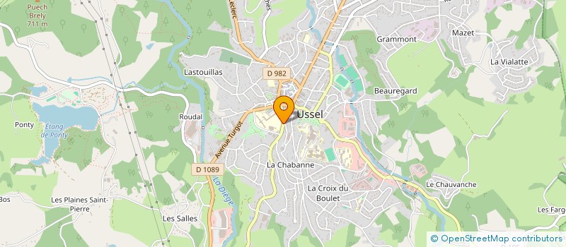 localisation de l'entreprise MONSIEUR JOSE PIMBA à USSEL