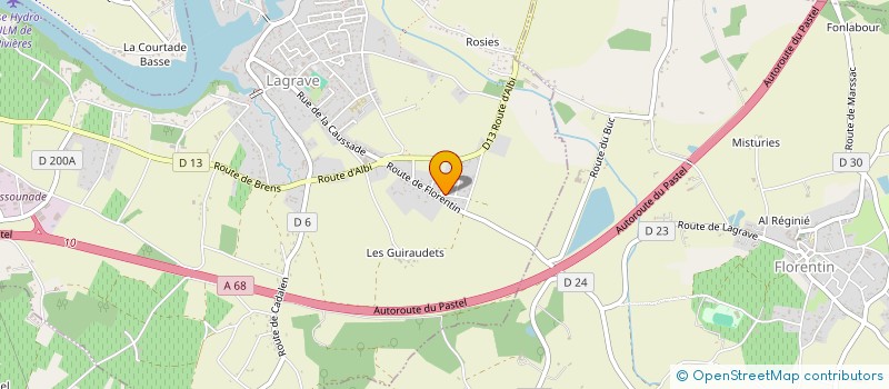 localisation de l'entreprise MONSIEUR JOSE PLANAS ORNECH  LAGRAVE