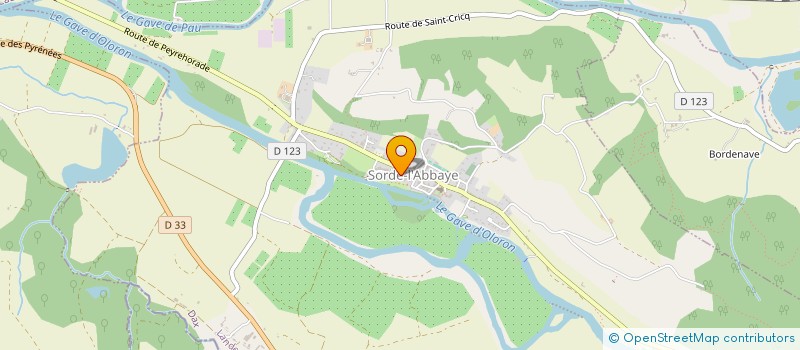 localisation de l'entreprise MONSIEUR JOSE QUARESMA VAZ DE ALMEIDA  SORDE-L'ABBAYE