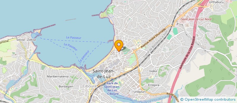 localisation de l'entreprise MONSIEUR JOSE QUESADA  SAINT-JEAN-DE-LUZ