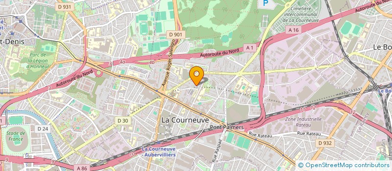 localisation de l'entreprise MONSIEUR JOSE RAPOSO à LA COURNEUVE