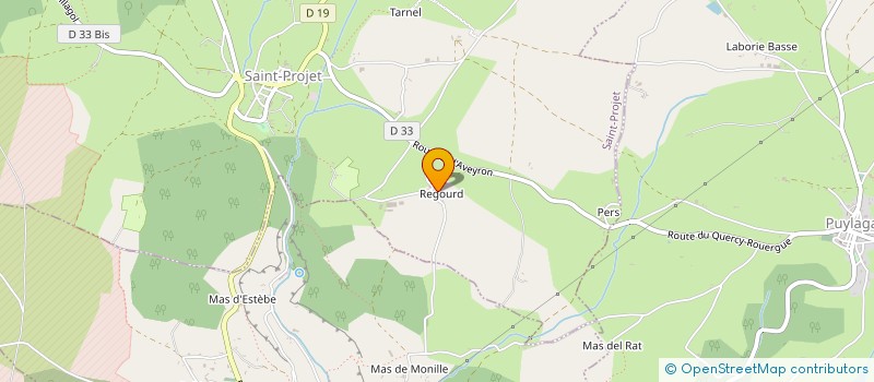 localisation de l'entreprise MONSIEUR JOSE RAYGADE  SAINT-PROJET