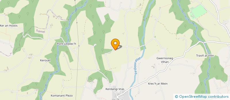 localisation de l'entreprise MONSIEUR JOSE RENIER  PLESTIN-LES-GREVES