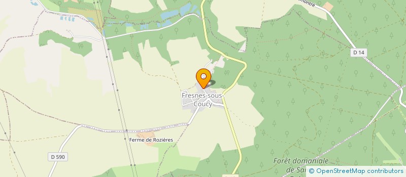 localisation de l'entreprise MONSIEUR JOSE RIBEIRO DA SILVA  FRESNES-SOUS-COUCY